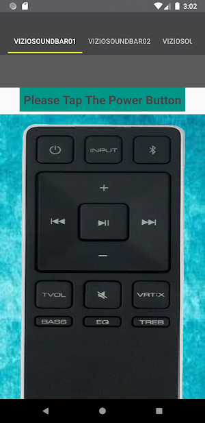 Vizio Soundbar Remote Screenshot 1