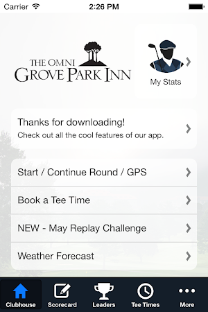 The Omni Grove Park Inn Golf Screenshot 1