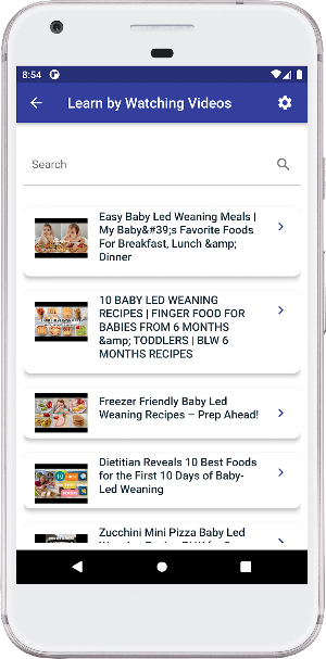 BLW baby meals recipes Screenshot 1