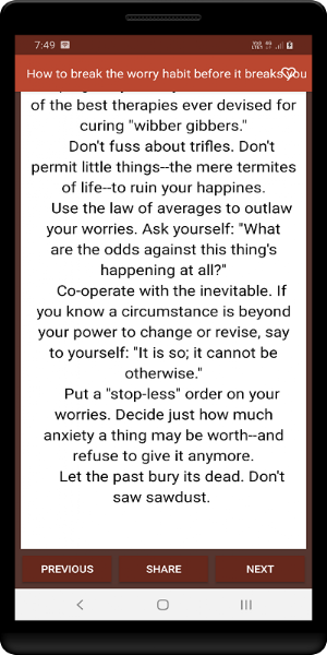 Stop worrying and start living Screenshot 2