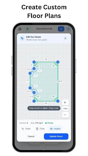 RoomSketch3D FloorPlanner Screenshot 1