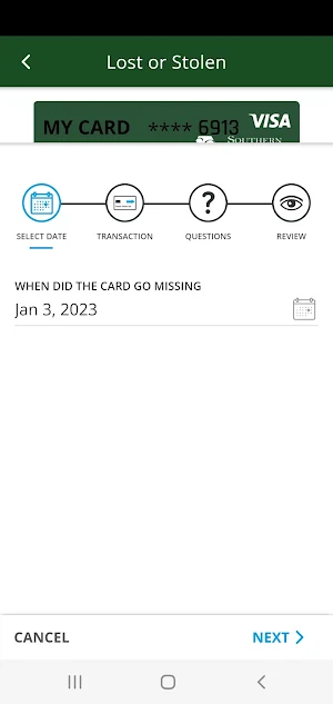 SCFCU Card Screenshot 3
