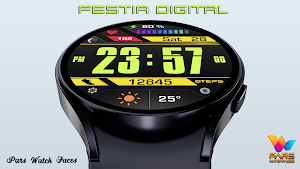 Festia Digital Watch Face Screenshot 3