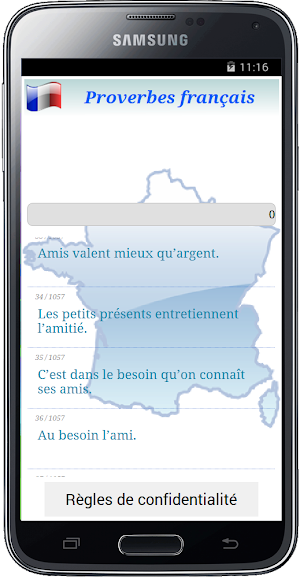 Proverbes Français Screenshot 1