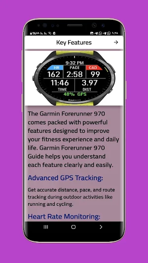 garmin Forerunner 970 guide Screenshot 3