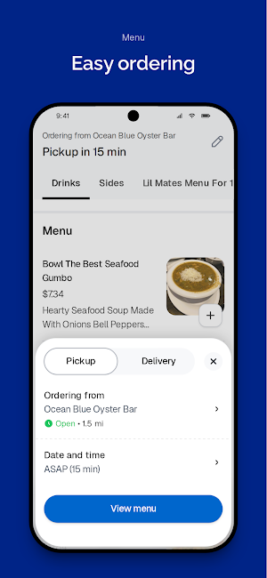 Ocean Blue Oyster Bar Screenshot 2