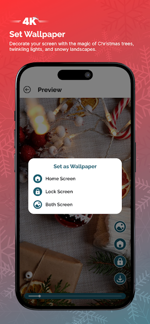 Christmas Wallpaper: 4K & HD Screenshot 3