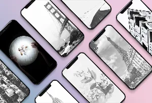 Black and White Wallpaper Screenshot 0