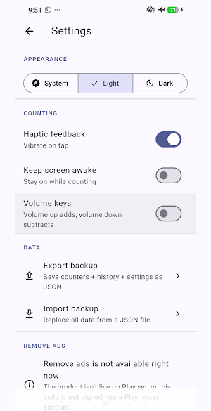 List Counter Screenshot 3