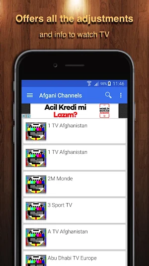 TV Afghanistan Channel Data Screenshot 1