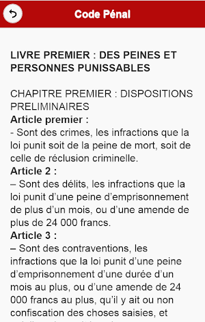 Code Pénal du Gabon Screenshot 1