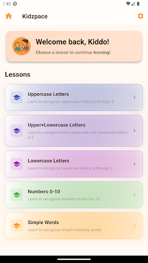 Kidzpace Fast Learning Screenshot 0
