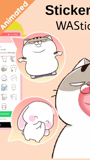 Cute Animated Stickers for WA Screenshot 3