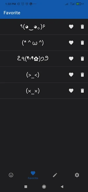 ASCII Emoticons Screenshot 1
