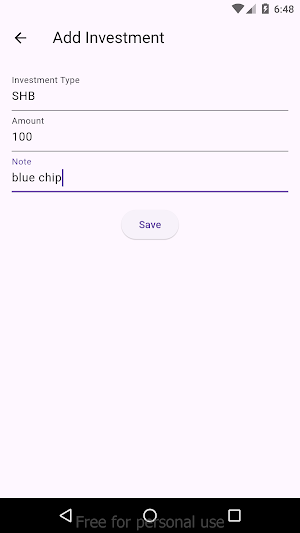 Investment Tracker Screenshot 1