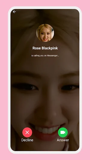 ‌Rose Blackpink Call Simulator Screenshot 1