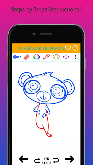 How to Draw Kawaii Animals Step by Step Screenshot 1