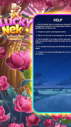 Lucky Neko:pop bubble Screenshot 0