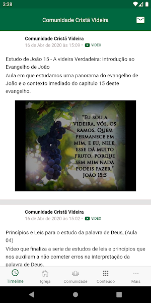 Comunidade Cristã Videira Screenshot 1