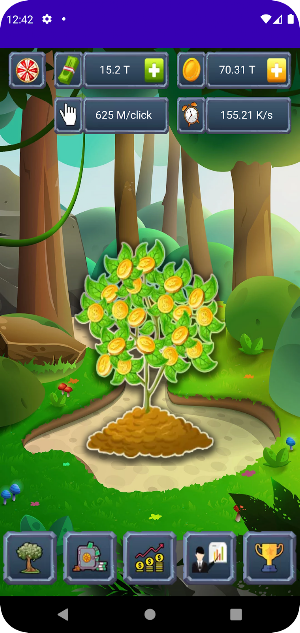Rich Clicker 2 - Money Tree Screenshot 1