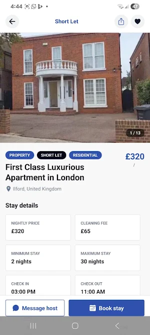 Justin's Homes Screenshot 1
