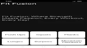 Fit Fusion: Home Exercise Screenshot 3