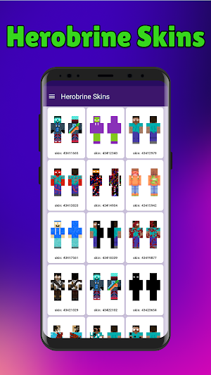 Herobrine Skins for Minecraft Screenshot 2