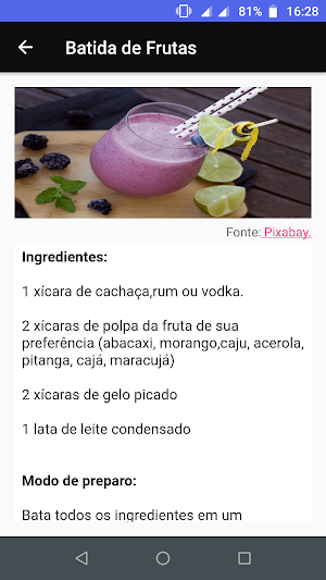 Coquetéis e Drinks Alcoólicos Screenshot 1