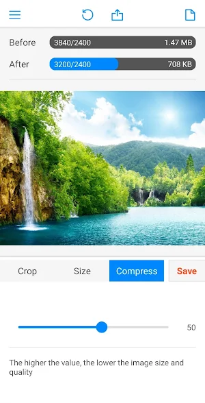 Photo Crop, Resize & Compress Screenshot 2