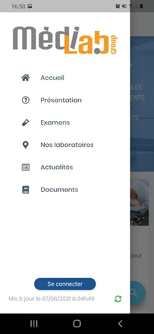 LBM MEDILAB GROUP - Catalogue des examens Screenshot 1