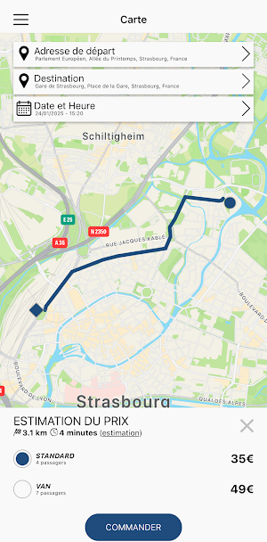 Allo Chauffeur Screenshot 2
