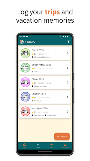 iPassport: Trip Logs Screenshot 0