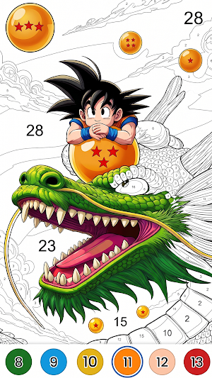 Anime Fan - Coloring By Number Screenshot 1