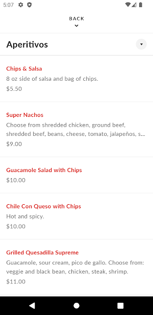 La Fogata Mexican Restaurants Screenshot 2