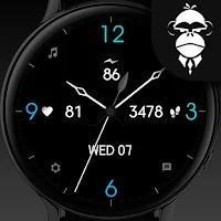 Minimal Black Watch Face