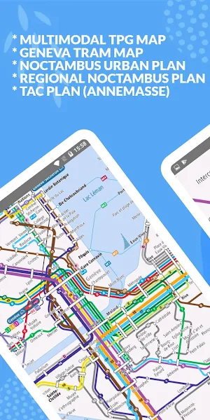 GENEVA BUS TRAM MAP NETWORK PLANS OFFLINE Screenshot 1