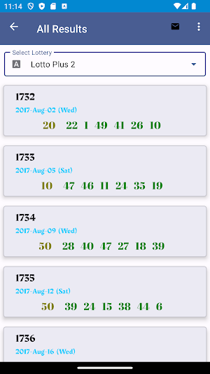 South Africa Lottery Results Screenshot 1