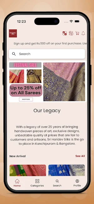 SriHariDev Silks Screenshot 0