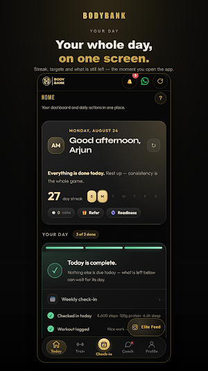 Bodybank-Lifestyle Management Screenshot 1