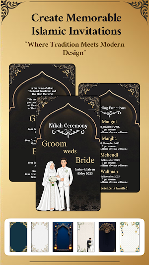 Muslim Wedding Invitation Screenshot 3