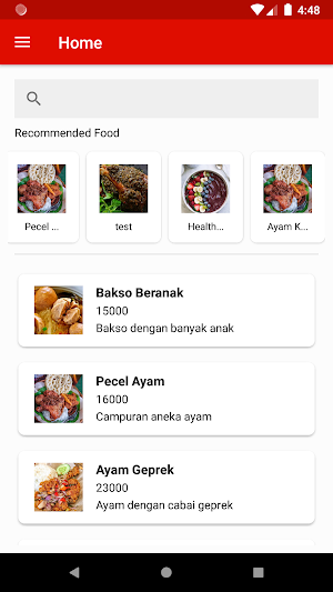 Pre Order Food Screenshot 1