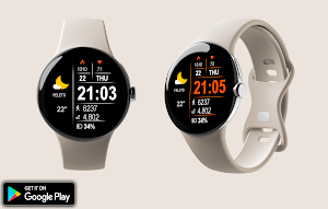 Digital Retix Watch Face Screenshot 0