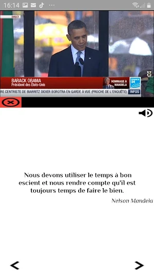 Nelson Mandela , message de paix et de motivation Screenshot 1