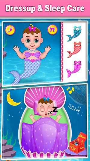 Pragnant Mermaid Care Newborn Baby Screenshot 2