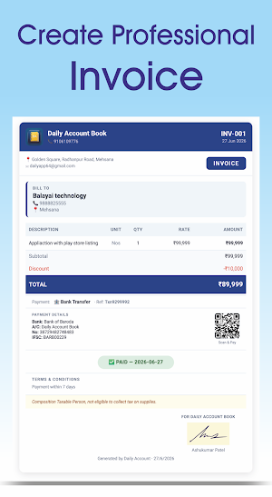 Daily Account - Ledger-Invoice Screenshot 3