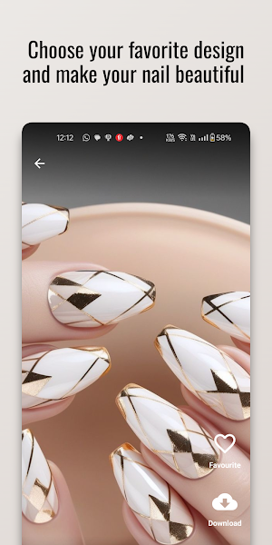 Luxe Metals Nail Polish Design Screenshot 2