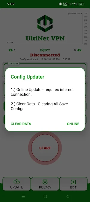 UltiNet VPN Screenshot 1