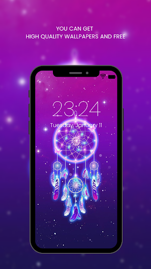 Purple Wallpaper Screenshot 2