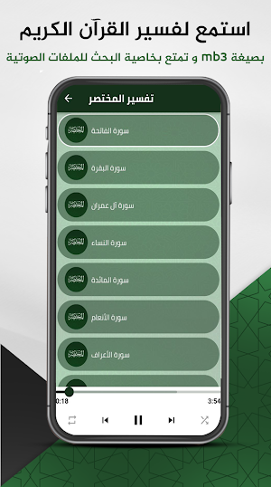 تفسير القرآن : المكتبة الصوتية Screenshot 2