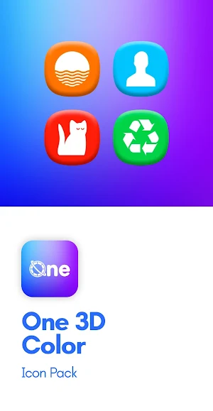 One 3D Color Icon Pack Screenshot 0